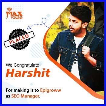 Harshit got placed by MDA